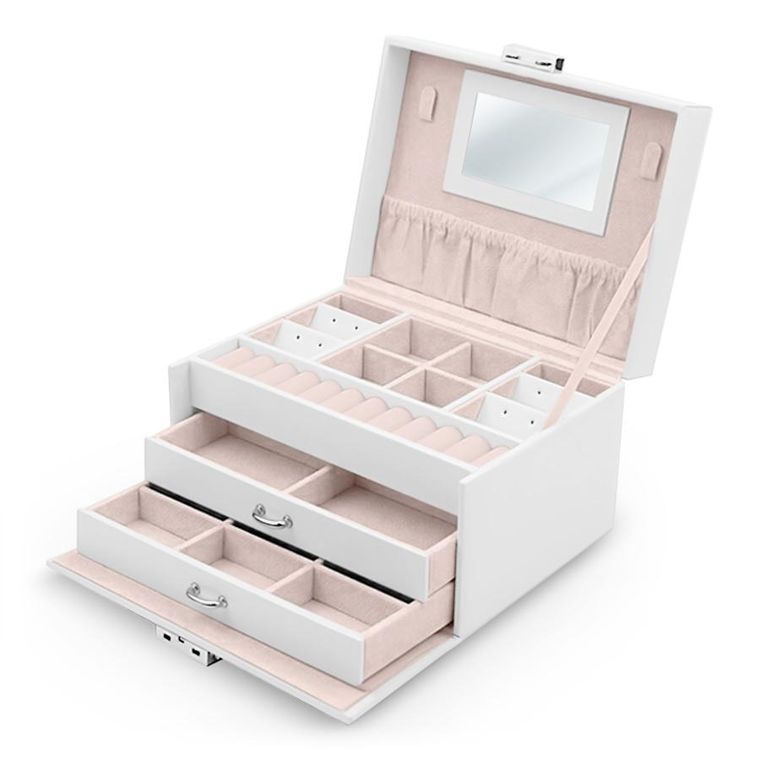 Massido, szkatułka na biżuterię, biała