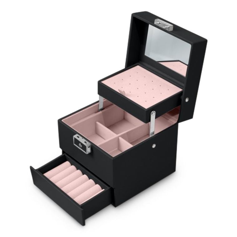 Massido, szkatułka na biżuterię, czarna