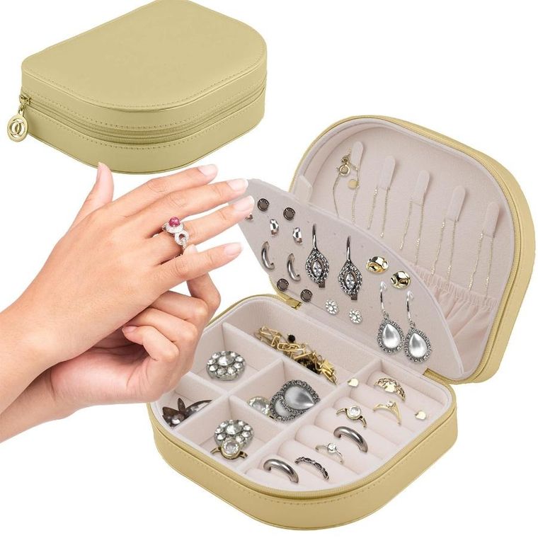 Massido, szkatułka na biżuterię, złota