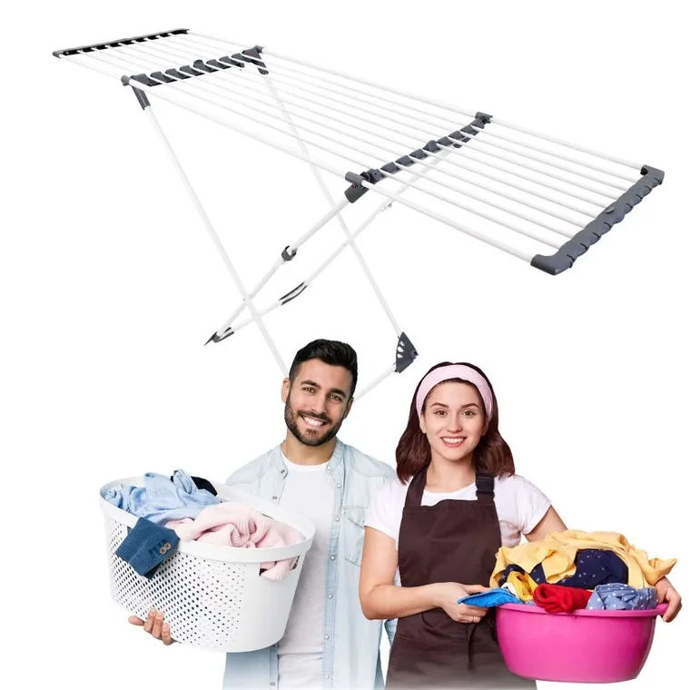 Massido, Ursula, suszarka teleskopowa do prania z kółkami, 20 m