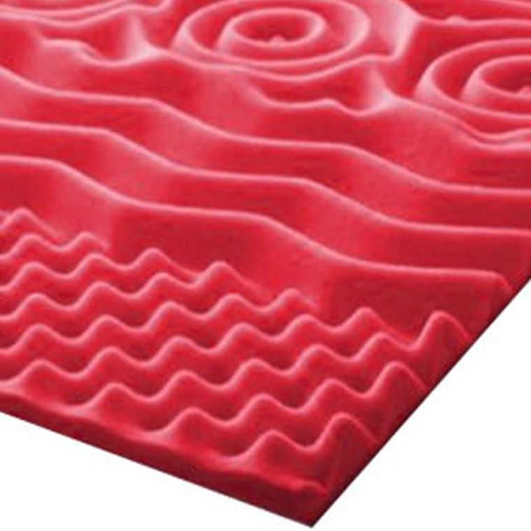 Materace z Gór, Top Hr Zone, materac regenerujący, nawierzchniowy, wysokoelastyczny, bez pokrowca, 110-200-4 cm