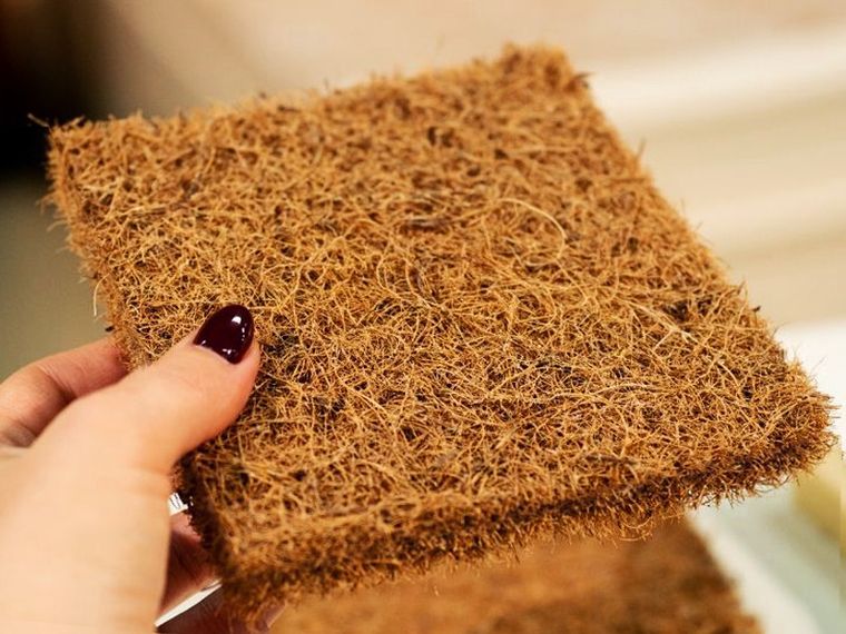 Materace z Gór, Top Kokos Zone Light, materac stabilny, nawierzchniowy, kokosowy, bez pokrowca, 110-170-4 cm