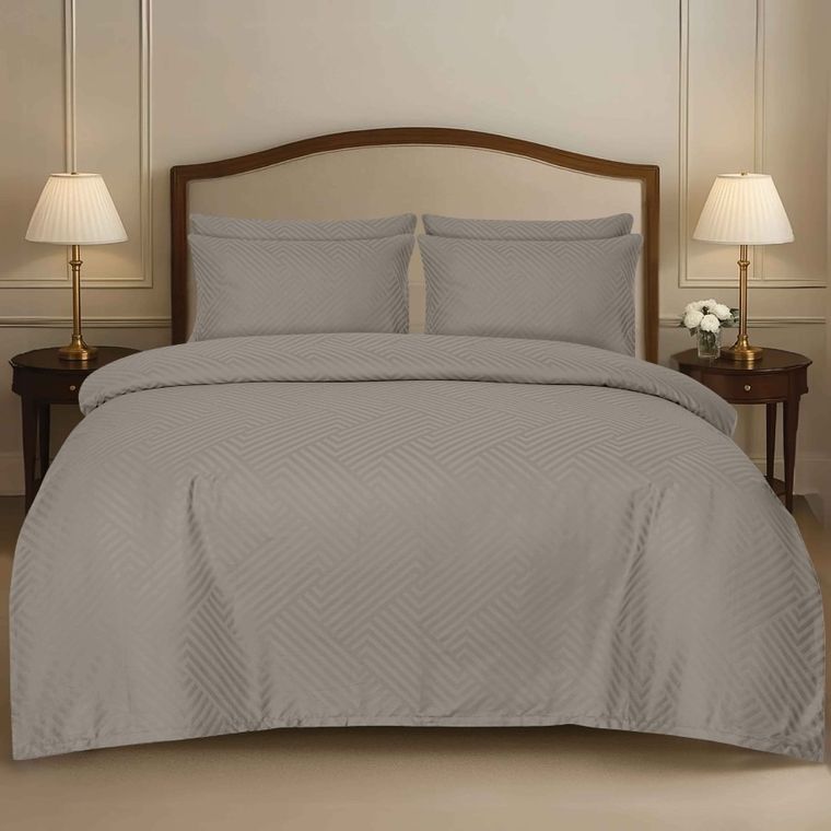 Matex, 3-częściowy komplet pościeli, adamaszek geometryczny, 160-200 cm