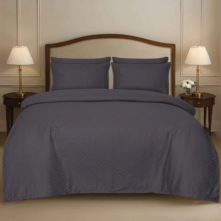 Matex, 3-częściowy komplet pościeli, adamaszek geometryczny, 160-200 cm