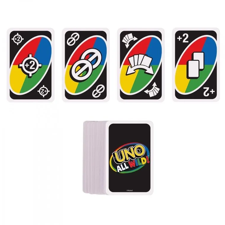Mattel, Uno All Wild - Dzikie Karty, gra karciana