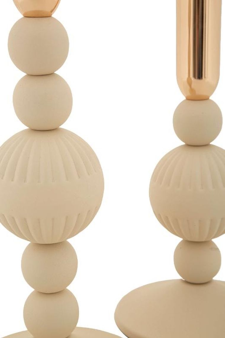 Mauro Ferretti, Aster, zestaw świeczników, kremowy