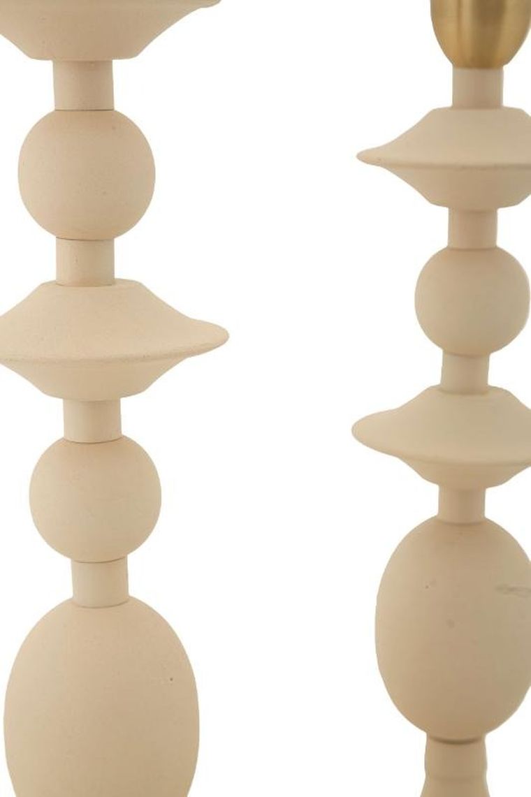 Mauro Ferretti, Gemini, zestaw świeczników, kremowy