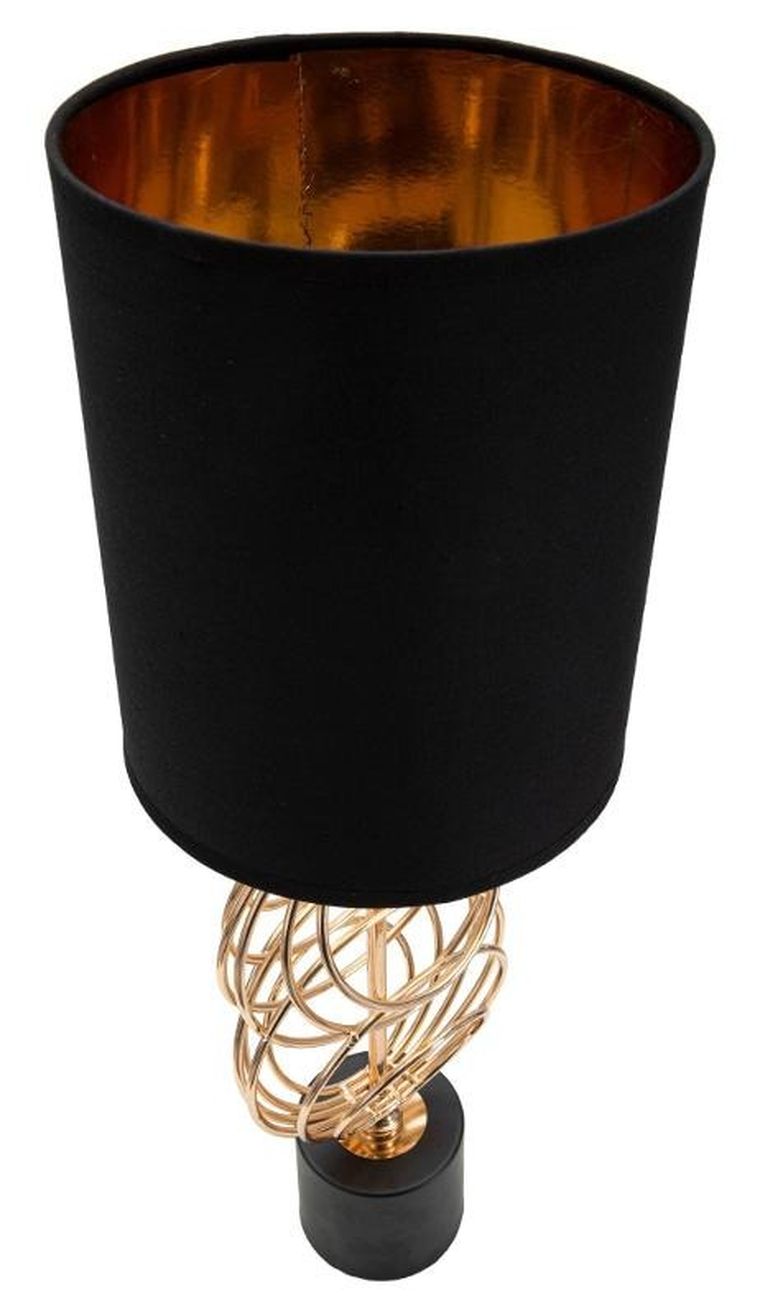 Mauro Ferretti, lampa stołowa ze złotym zdobieniem, Circly