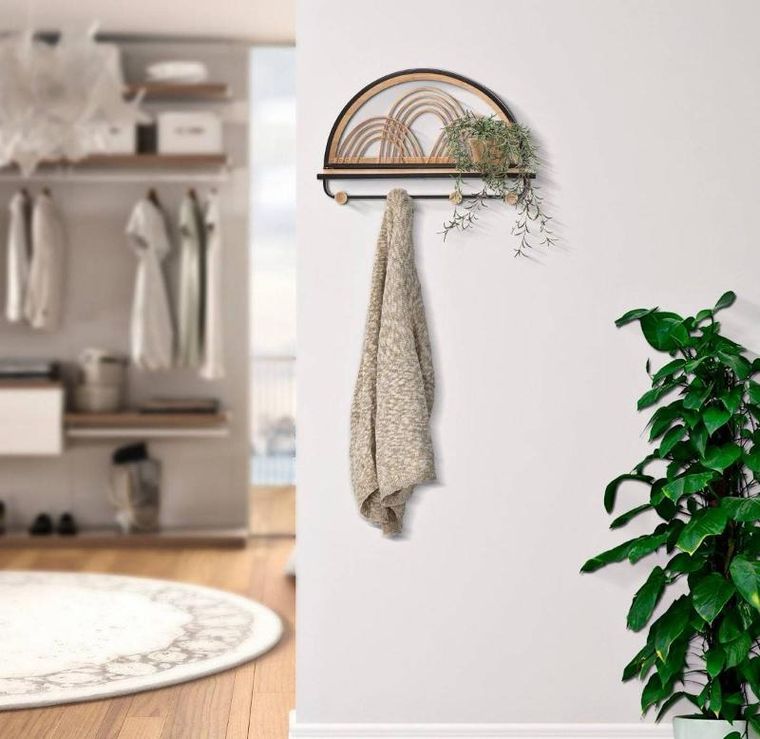 Mauro Ferretti, rattanowa półka ścienna z haczykami