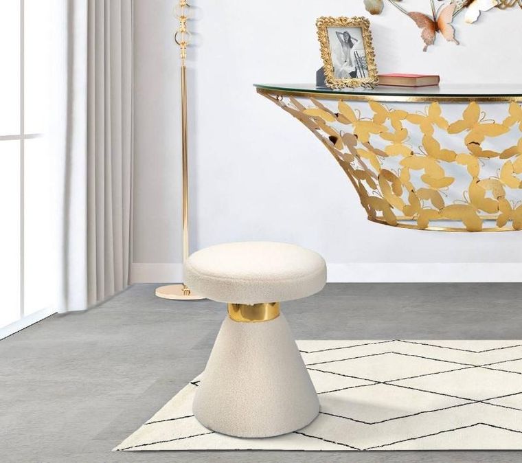 Mauro Ferretti, stołek z pluszu, wys. 51 cm