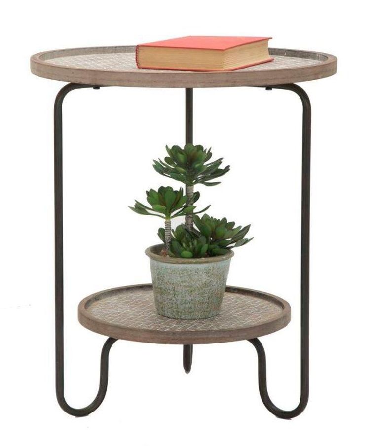 Mauro Ferretti, stolik kawowy z półką, Ø 48 cm