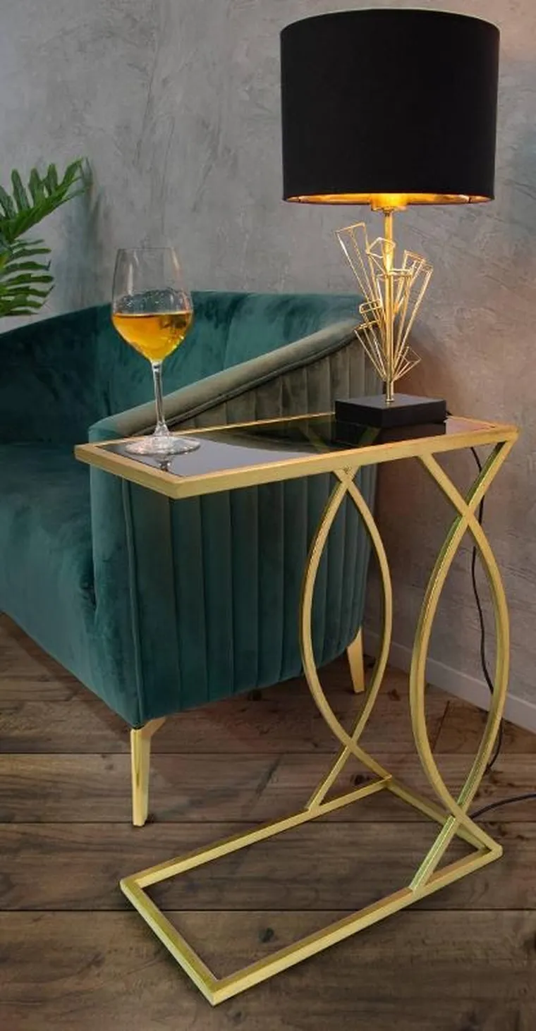 Mauro Ferretti, stolik pomocniczy w stylu glamour, wys. 60 cm