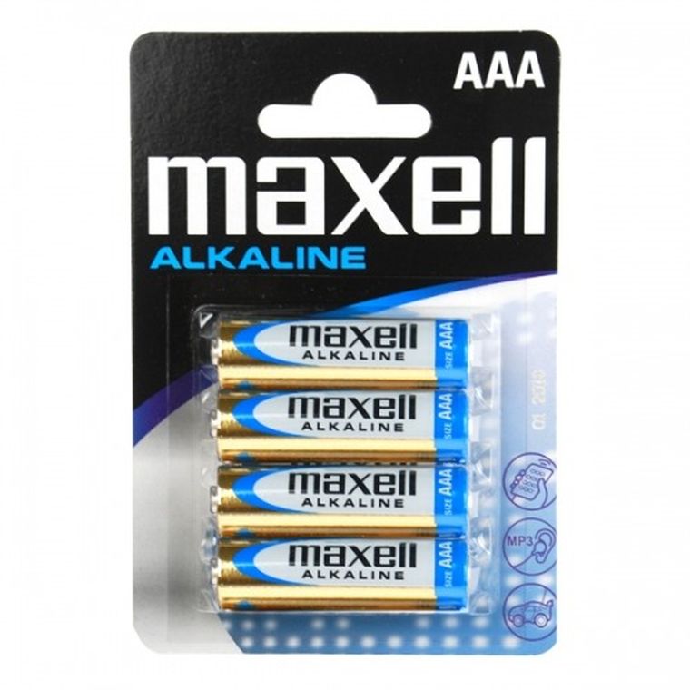 Maxell, bateria alkaliczna LR03, 4 szt.
