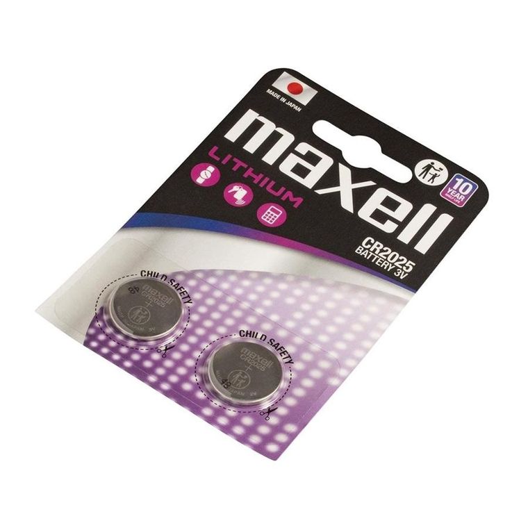 Maxell, bateria litowa, 3V, CR2025, 2 szt.