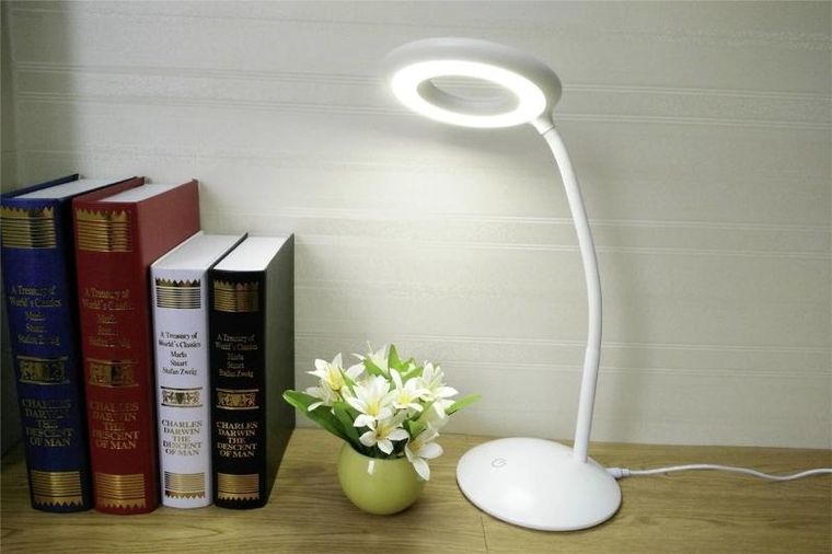 Maximex, lampka na biurko LED z lupą, Ø 14,8 cm