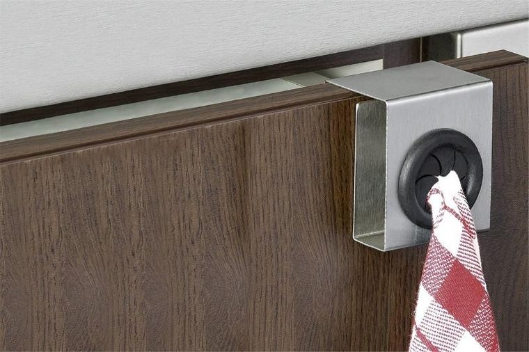 Maximex, zestaw haczyków kuchennych z funkcją push, 4 szt.