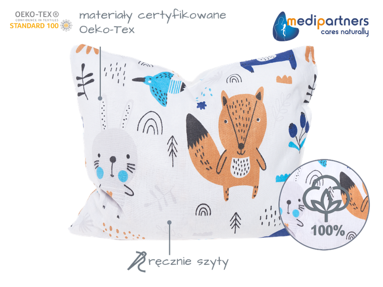 Medi Partners, Boho Animals, duży termofor z pestkami wiśni