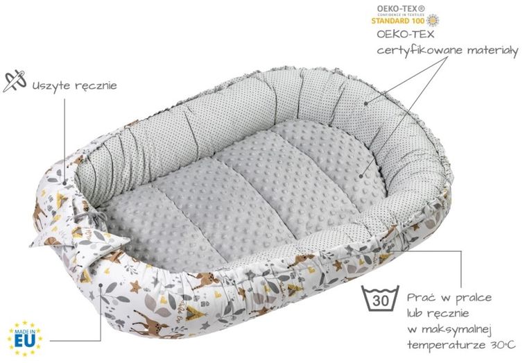 Medi Partners, Jelonki, gniazdo niemowlęce, kokon solo, szary