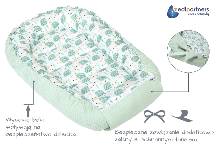 Medi Partners, Jeże, gniazdo niemowlęce, kokon, wafel, miętowy