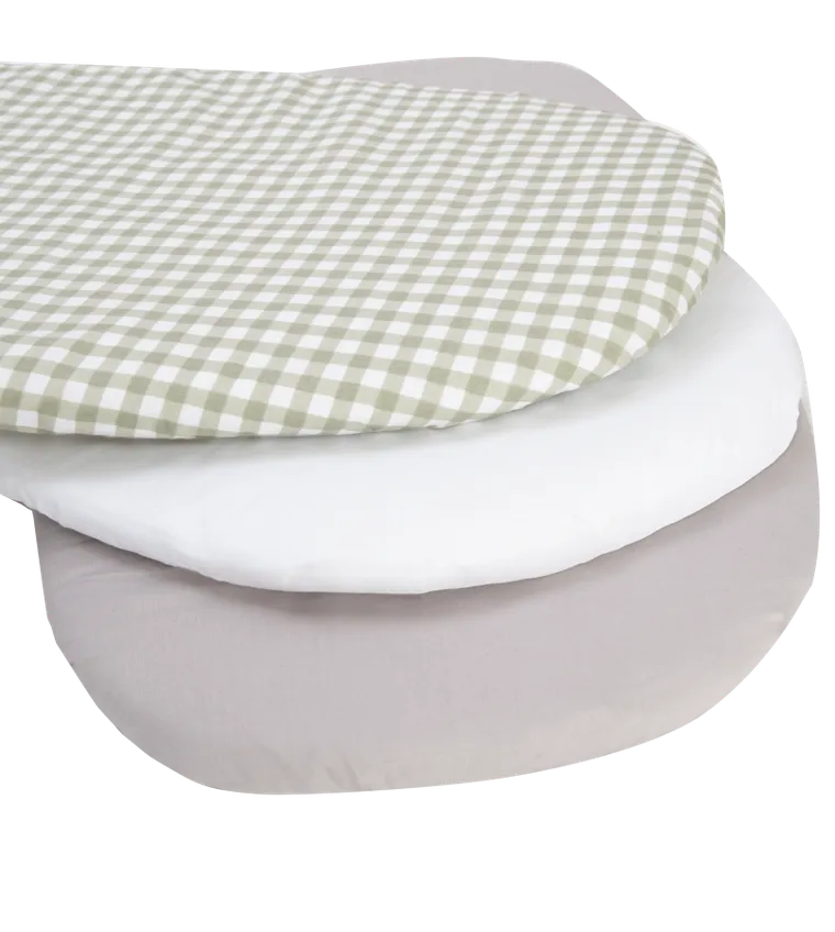 Medi Partners, Kratka, prześcieradło z gumką do łóżeczka, bawełniane, 86-40 cm, 3 szt.