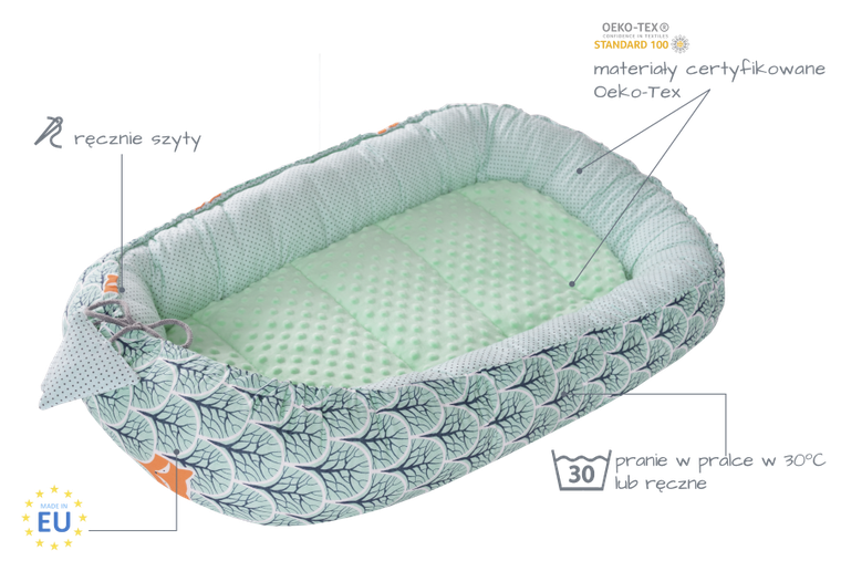Medi Partners, Las, gniazdo niemowlęce, kokon solo, zielony