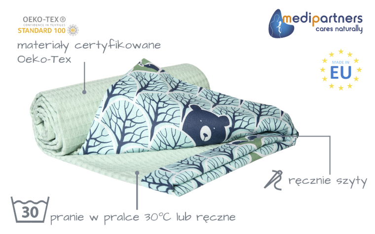 Medi Partners, Las, kocyk, wafel, 75-100 cm