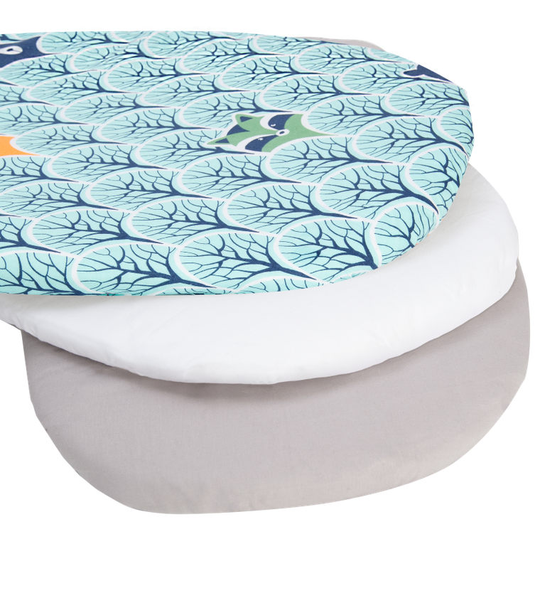 Medi Partners, Las, prześcieradło z gumką do łóżeczka, bawełniane, 86-40 cm, 3 szt.