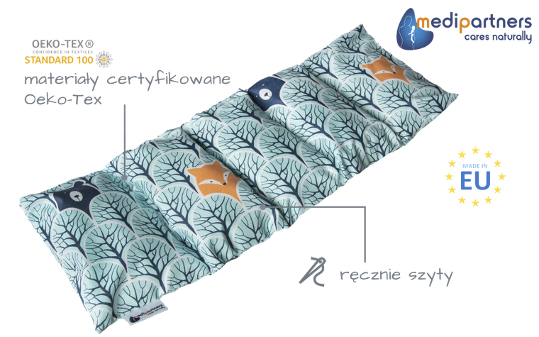 Medi Partners, Las, termofor 5-komorowy z pestkami wiśni, 20-60 cm