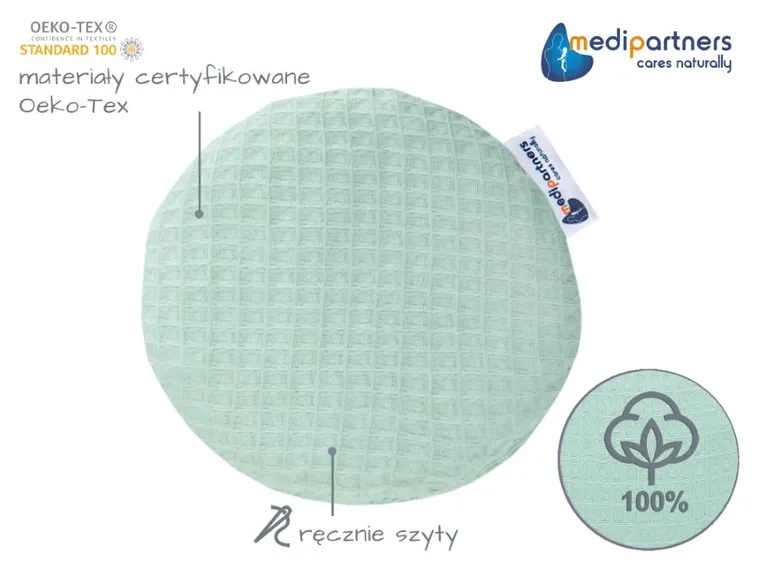 Medi Partners, mały termofor z pestkami wiśni, wafel, mięta