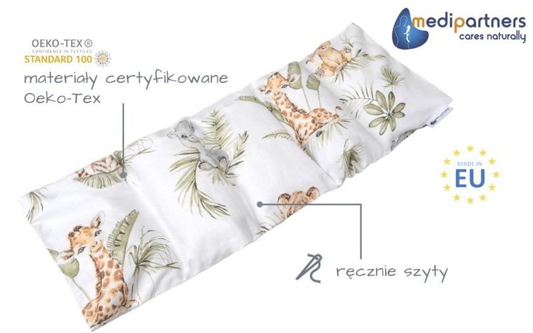 Medi Partners, Safari, termofor 5-komorowy z pestkami wiśni, 20-60 cm