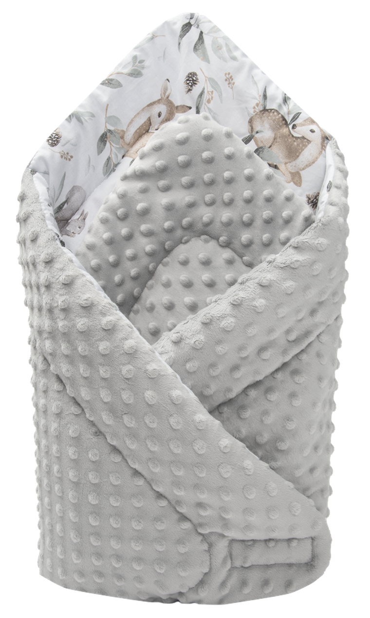 Medi Partners, Sarny, Liście, rożek, becik, minky, 75-75 cm