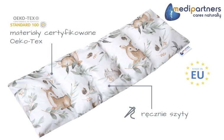 Medi Partners, Sarny, Liście, termofor 5-komorowy z pestkami wiśni, 20-60 cm