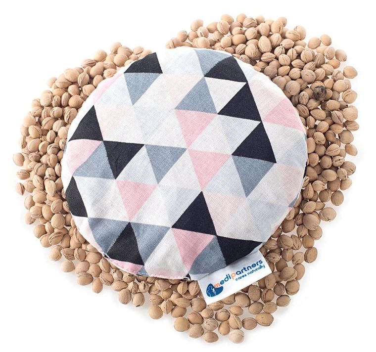 Medi Partners, Trójkąty, mały termofor z pestkami wiśni, różowy