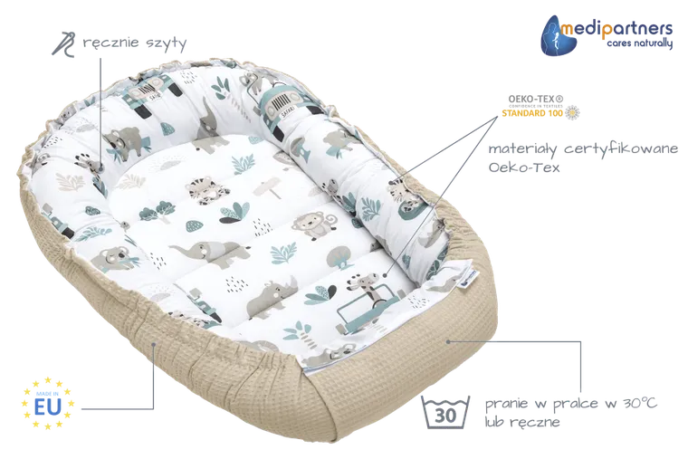 Medi Partners, Zoo, gniazdo dla niemowląt, kokon, wafel