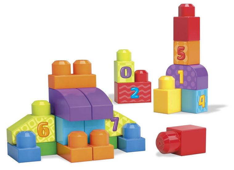 MEGA Bloks, First Builders, Liczymy 1-2-3!, klocki, 20 elementów