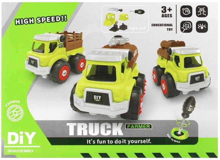 Mega Creative, auto ciężarowe do skręcania