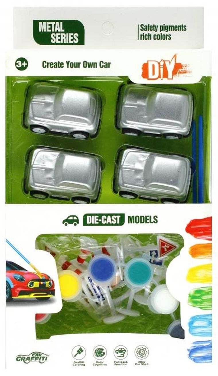 Mega Creative, Auto do malowania, zestaw kreatywny