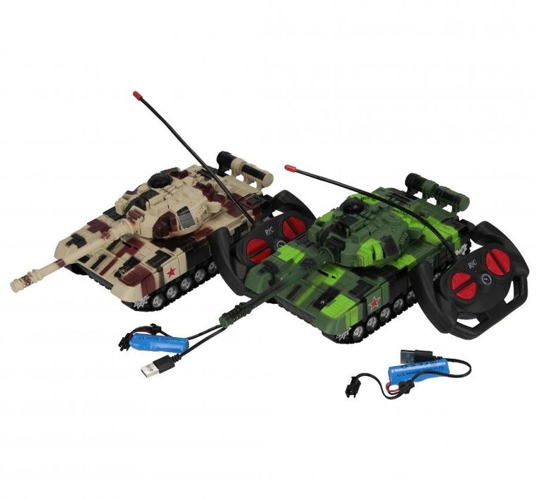 Mega Creative, bitwa czołgów, pojazdy zdalnie sterowane, 2 szt.
