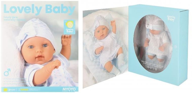 Mega Creative, Chłopiec, lalka bobas z akcesoriami, 33 cm