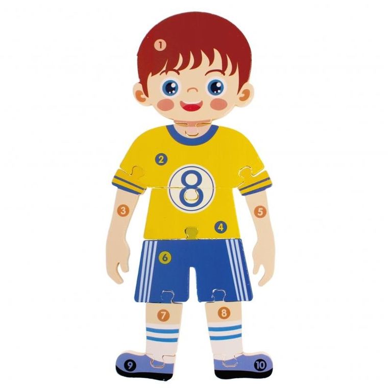 Mega Creative, Chłopiec, układanka drewniana