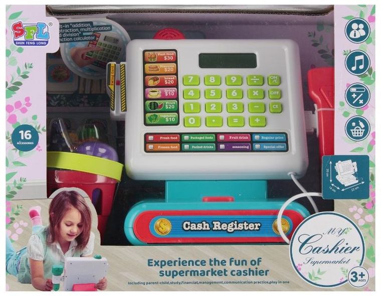 Mega Creative, interaktywna kasa sklepowa z akcesoriami