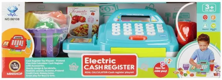 Mega Creative, kasa sklepowa z akcesoriami