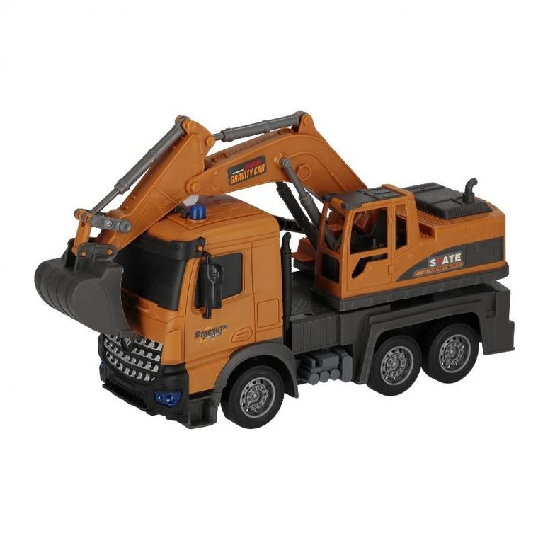 Mega Creative, koparka, interaktywny pojazd budowlany