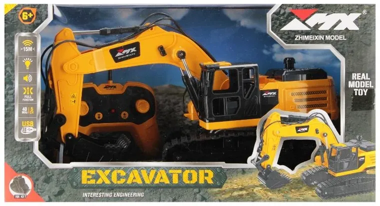 Mega Creative, koparka, pojazd budowlany zdalnie sterowany zdalnie sterowany