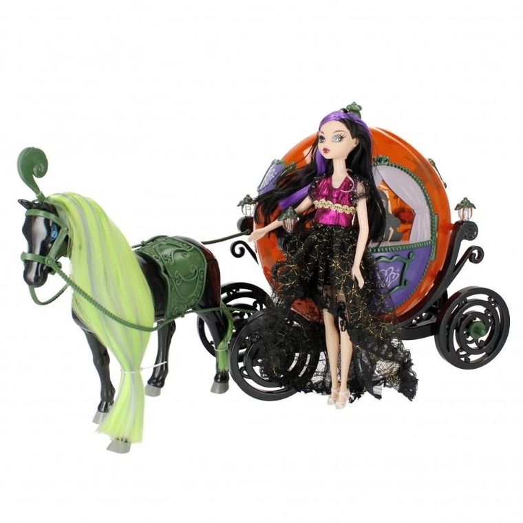 Mega Creative, lalka z karetą i koniem