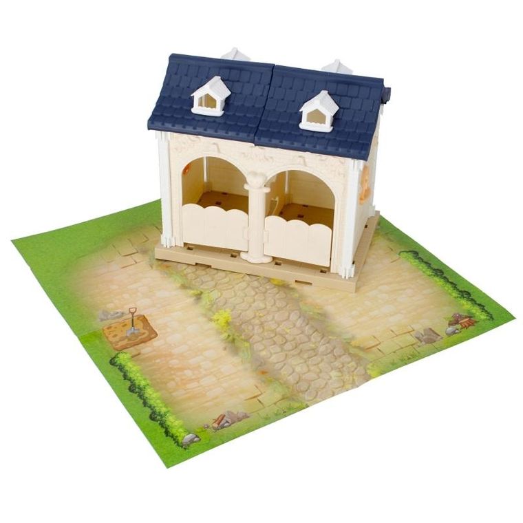 Mega Creative, Stajnia, domek do składania, 61 elementów