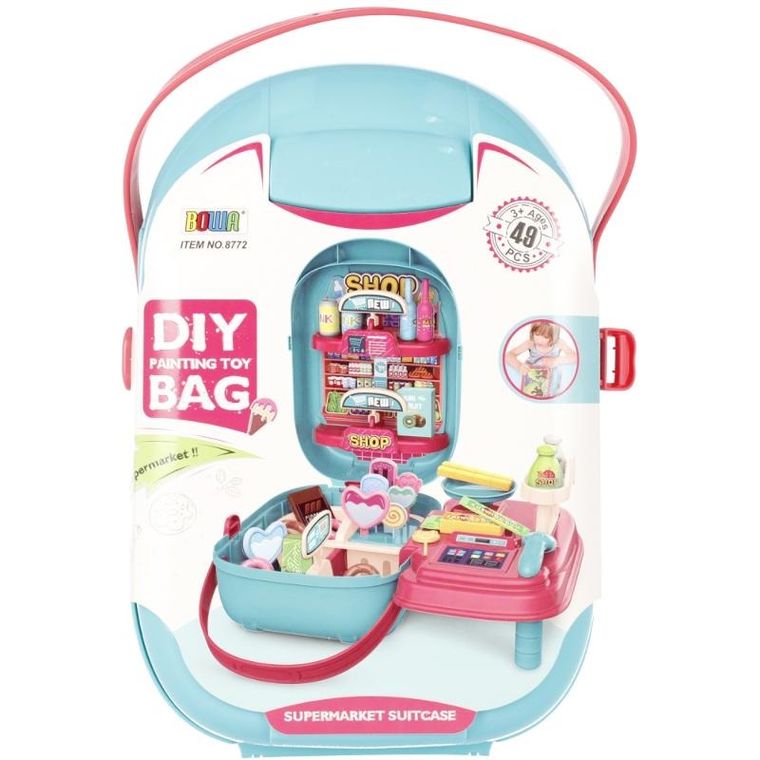 Mega Creative, supermarket z akcesoriami, walizka
