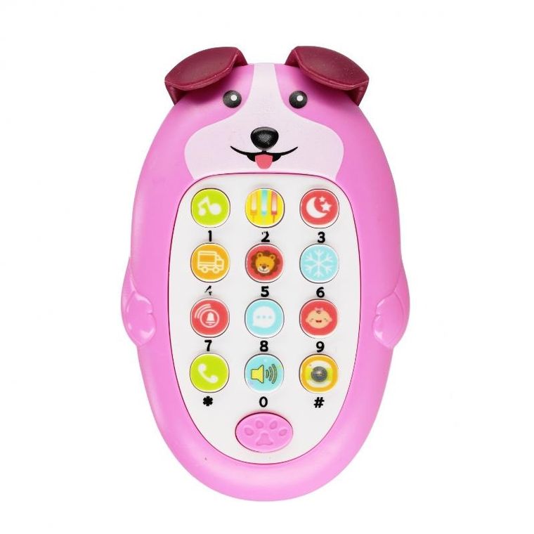 Mega Creative, telefon interaktywny, piesek, 14 cm