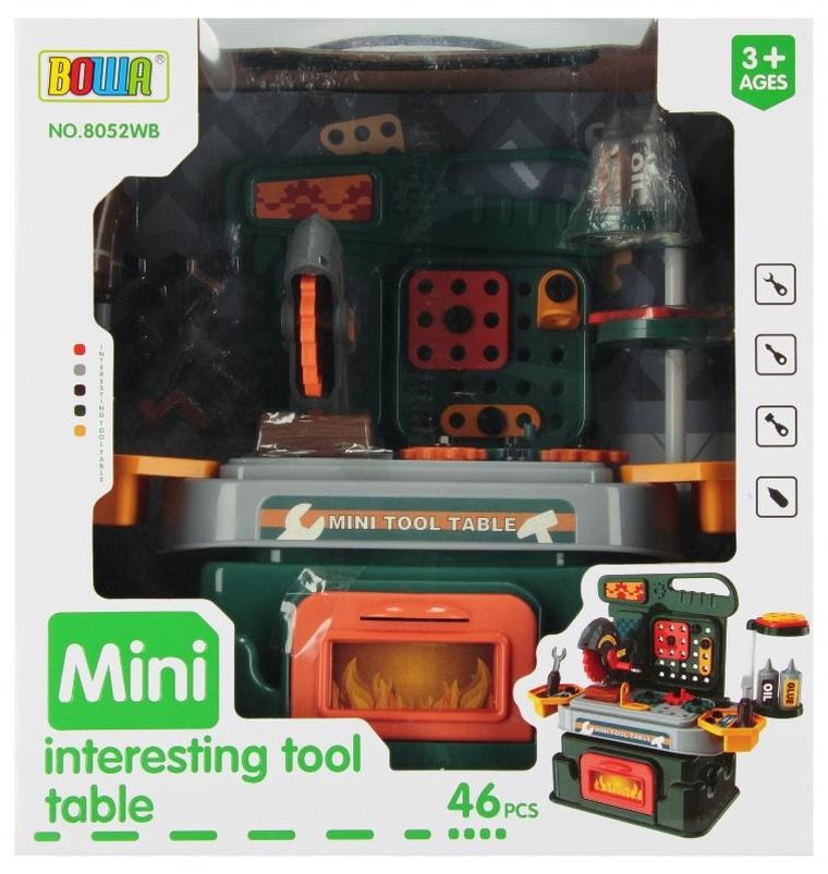 Mega Creative, warsztat, stół z narzędziami, 46 elementów