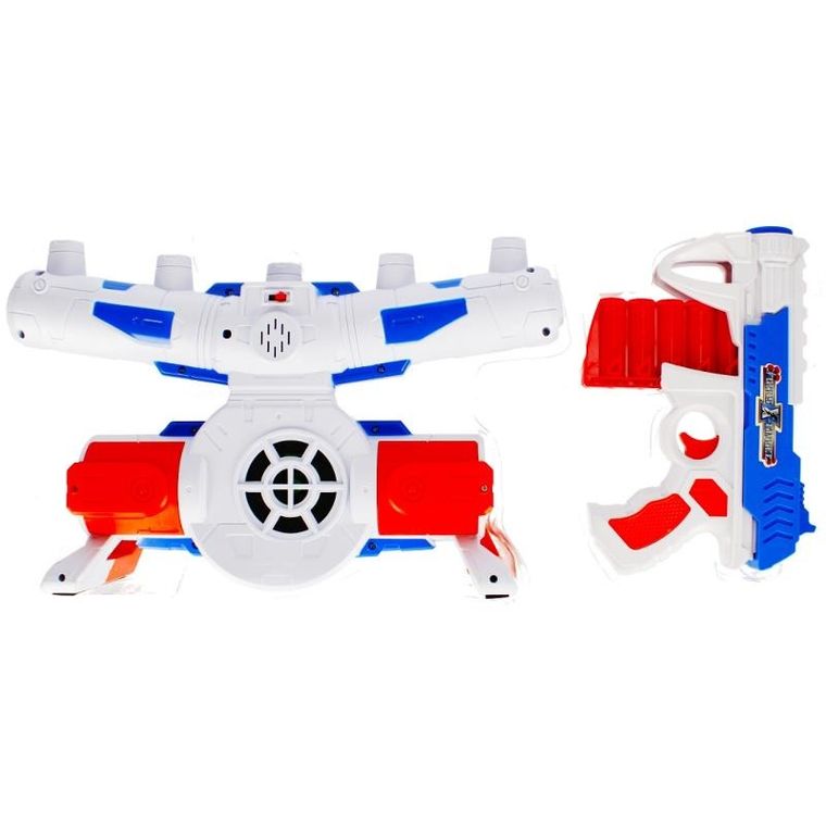 Mega Creative, wyrzutnia, zestaw ze strzałkami, elektroniczny, zestaw z akcesoriami